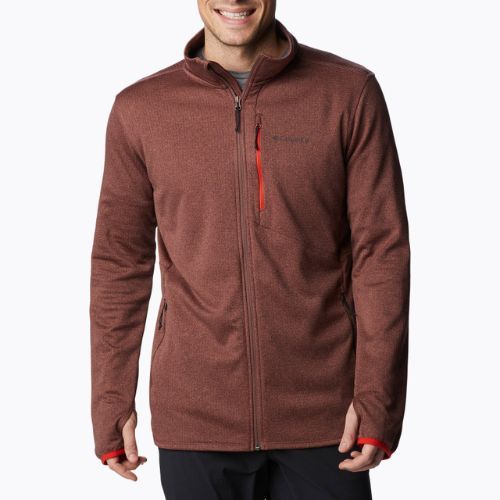 Кофта трекінгова чоловіча Columbia Park View Fleece FZ light raisin heather