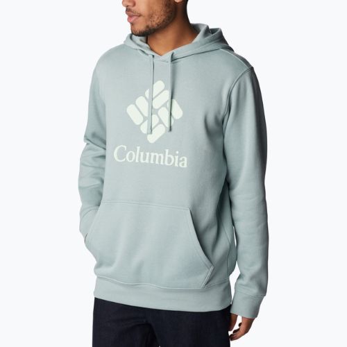 Кофта трекінгова чоловіча Columbia Trek Hoodie niagara/csc stacked graphic