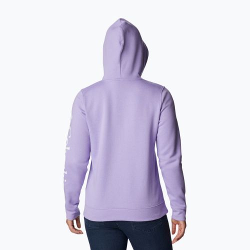 Кофта трекінгова жіноча Columbia Trek Graphic Hooded frosted purple/white logo