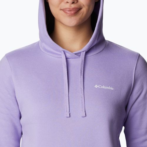 Кофта трекінгова жіноча Columbia Trek Graphic Hooded frosted purple/white logo