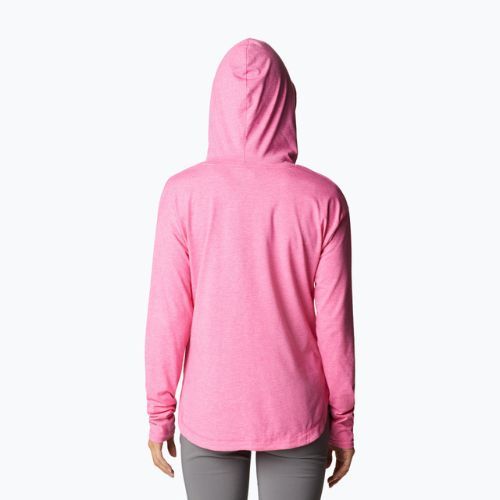 Кофта трекінгова жіноча Columbia Sun Trek EU Hooded Pullover wild geranium heather