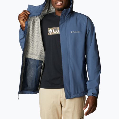 Куртка дощовик чоловіча Columbia Earth Explorer dark mountain