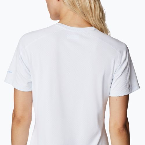 Футболка трекінгова жіноча Columbia Zero Rules Graphic Crew white/csc range lines graphic