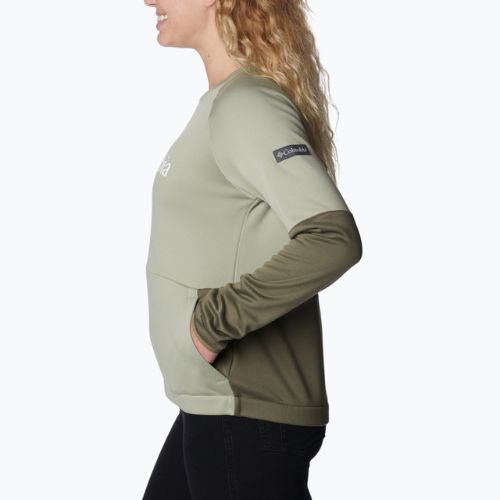 Кофта трекінгова жіноча Columbia Windgates Crew safari/stone green