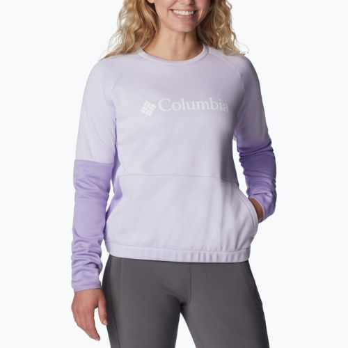 Кофта трекінгова жіноча Columbia Windgates Crew purple tint/frosted purple