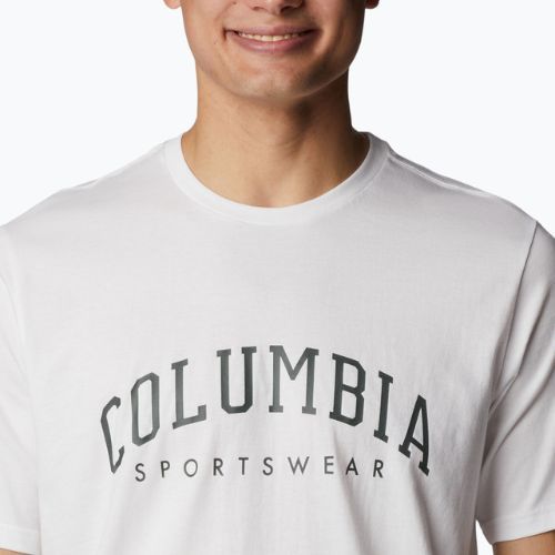 Футболка трекінгова чоловіча Columbia Rockaway River Graphic white/csc varsity arch graphic