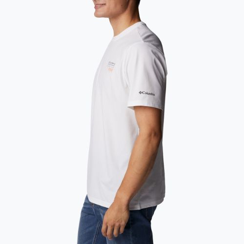 Футболка трекінгова чоловіча Columbia Legend Trail white/csc washed pines graphic