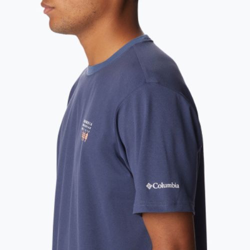Футболка трекінгова чоловіча Columbia Legend Trail dark mountain/csc washed pines graphic