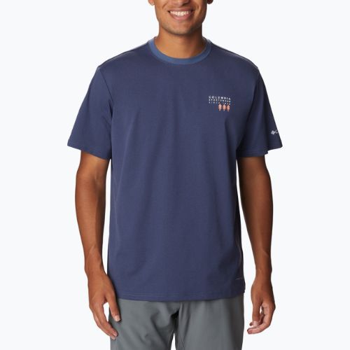 Футболка трекінгова чоловіча Columbia Legend Trail dark mountain/csc washed pines graphic