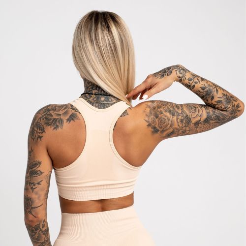 Бюстгальтер спортивний Gym Glamour Compress Almond 464