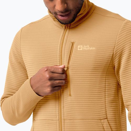 Кофта трекінгова чоловіча Jack Wolfskin Modesto жовта 1706483