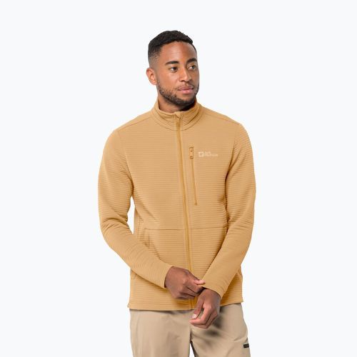 Кофта трекінгова чоловіча Jack Wolfskin Modesto жовта 1706483