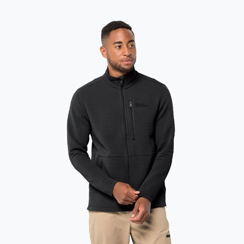 Кофта трекінгова чоловіча Jack Wolfskin Modesto чорна 1706483