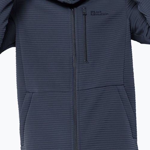 Кофта трекінгова чоловіча Jack Wolfskin Modesto Hooded синя 1706493