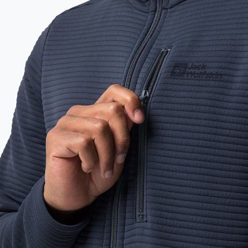 Кофта трекінгова чоловіча Jack Wolfskin Modesto Hooded чорна 1706493