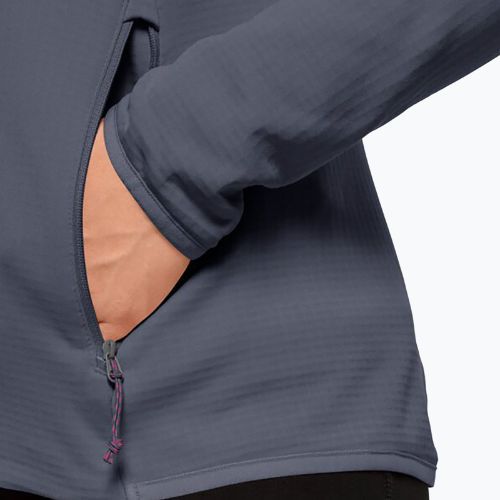 Кофта трекінгова жіноча Jack Wolfskin Peak Grid Fleece сіра 1710351