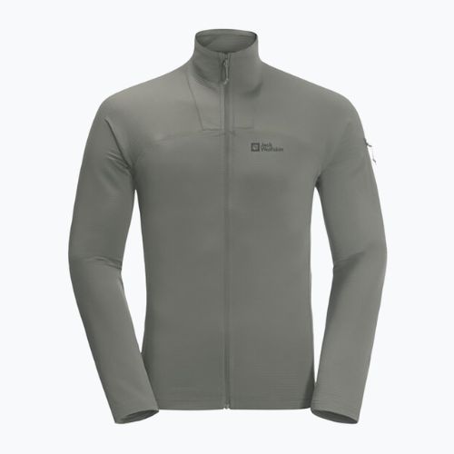 Кофта трекінгова чоловіча Jack Wolfskin Prelight FZ зелена 1711001