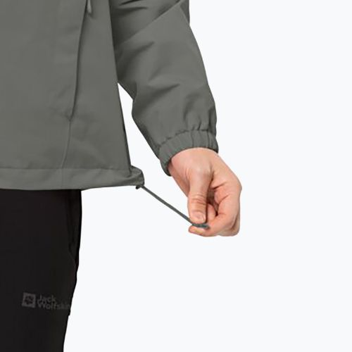 Куртка дощовик чоловіча Jack Wolfskin Stormy Point 2L зелена 1111142