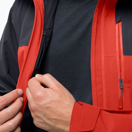 Куртка дощовик чоловіча Jack Wolfskin Go Hike червона 1114051