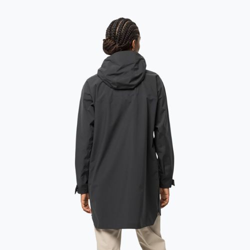Куртка дощовик жіноча Jack Wolfskin Goldgewann Parka чорна 1115731_6350_002