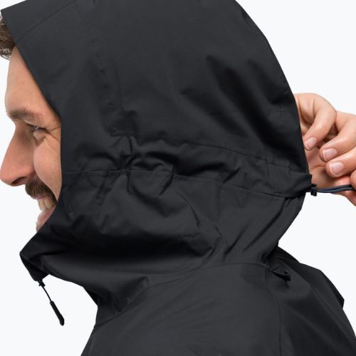 Куртка дощовик чоловіча Jack Wolfskin Elsberg 2.5L чорна 1115881_6000_003