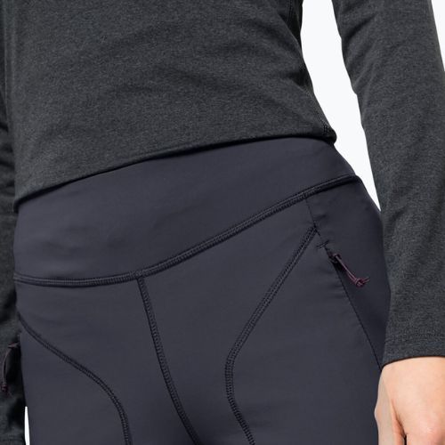 Легінси для трекінгу жіночі Jack Wolfskin Salmaser Tights сірі 1507781