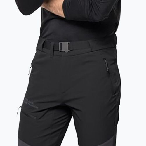 Штани софтшел чоловічі Jack Wolfskin Ziegspitz чорні 1507841