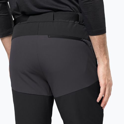 Штани софтшел чоловічі Jack Wolfskin Ziegspitz чорні 1507841