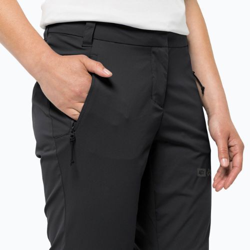 Штани софтшел жіночі Jack Wolfskin Glastal Zip Off чорні 1508151_6000_042