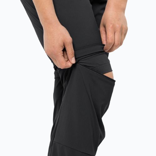 Штани софтшел жіночі Jack Wolfskin Glastal Zip Off чорні 1508151_6000_042