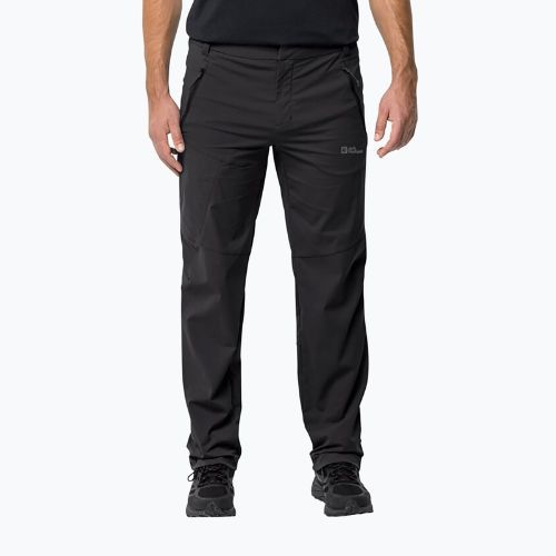 Штани софтшел чоловічі Jack Wolfskin Glastal чорні 1508221