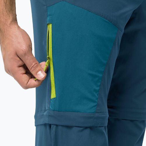 Штани софтшел чоловічі Jack Wolfskin Glastal Zip Away сині 1508301