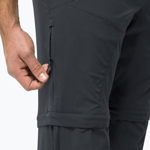 Штани софтшел чоловічі Jack Wolfskin Glastal Zip Away сірі 1508301