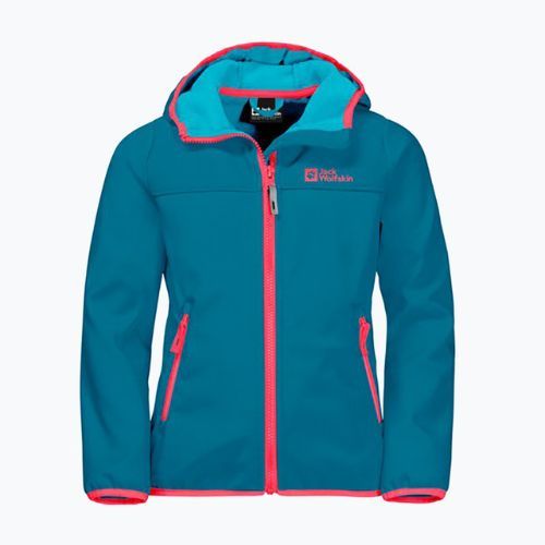 Куртка софтшел дитяча Jack Wolfskin Fourwinds Jacket Kids блакитна 1608011