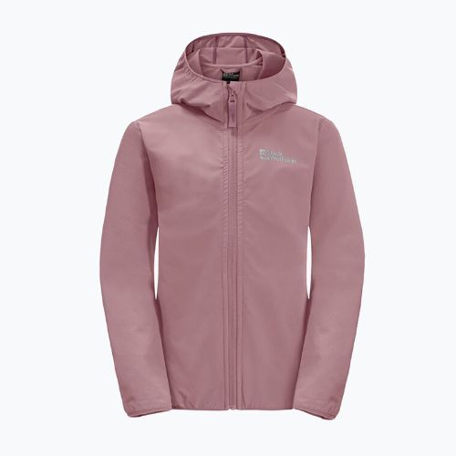 Куртка софтшел дитяча Jack Wolfskin Solyd рожева 1609821