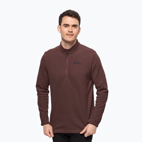Кофта трекінгова чоловіча Jack Wolfskin Taunus HZ бордова 1709522