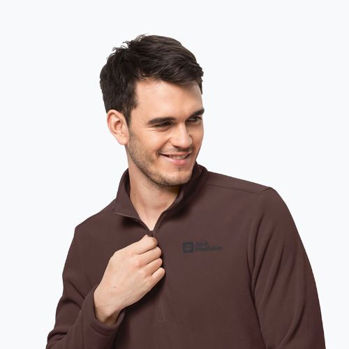 Кофта трекінгова чоловіча Jack Wolfskin Taunus HZ бордова 1709522