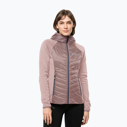 Куртка гібридна жіноча Jack Wolfskin Routeburn Pro Hybrid рожева 1710861