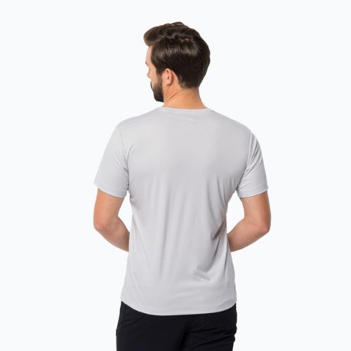 Футболка трекінгова чоловіча Jack Wolfskin Peak Graphic біла 1807183