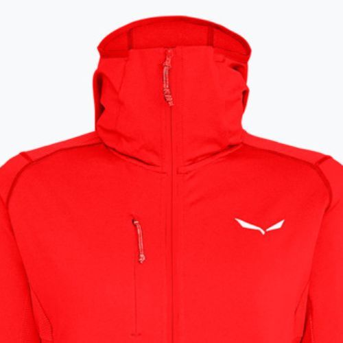 Кофта флісова жіноча Salewa Agner Hybrid PL/DST FZ Hoody червона 00-0000027372