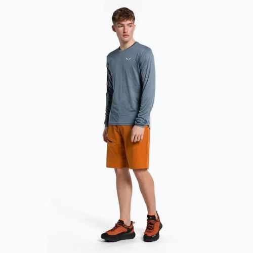 Футболка трекінгова чоловіча Salewa Puez Melange Dry java blue melange 00-0000027453