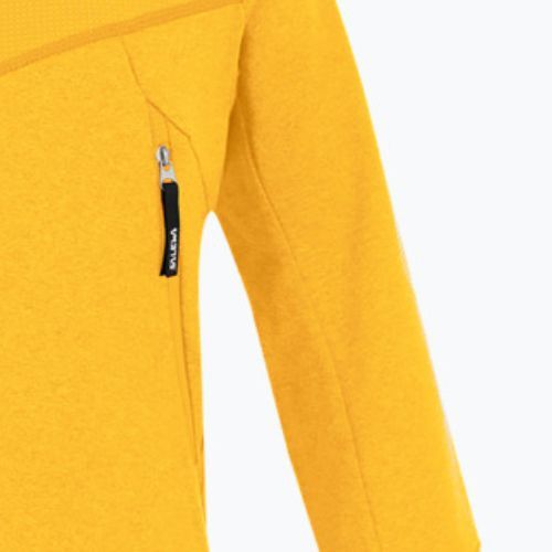 Кофта флісова дитяча Salewa Agner Melange PL FZ Hoody жовта 00-0000027768