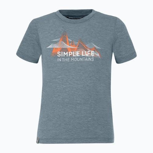 Футболка трекінгова дитяча Salewa Simple Life Dry блакитна 00-0000027774