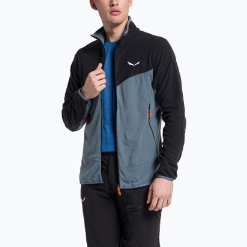 Кофта флісова чоловіча Salewa Paganella PL блакитно-сіра 00-0000027924