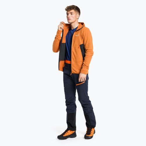 Кофта трекінгова чоловіча Salewa Lavaredo Hemp Hooded помаранчева 00-0000028237