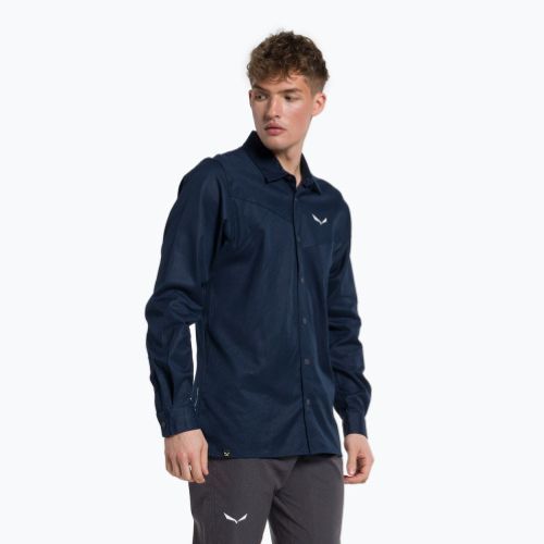 Сорочка трекінгова чоловіча Salewa Fanes Hemp синя 00-0000028298