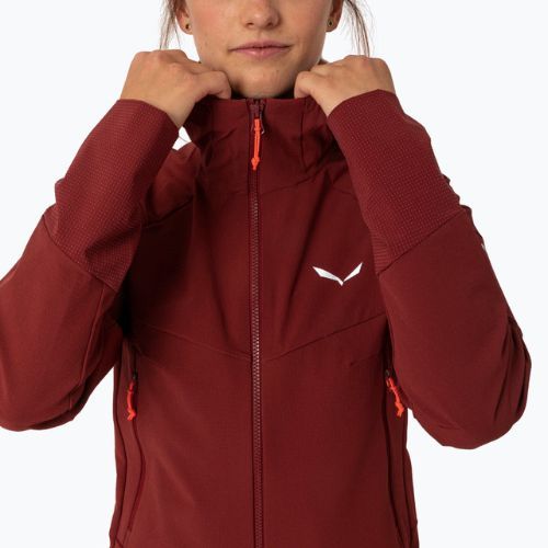Куртка софтшел жіноча Salewa Agner DST бордова 00-0000028301
