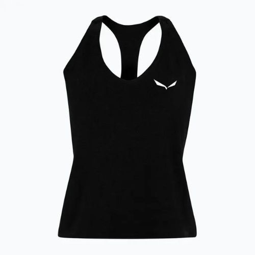 Футболка для скелелазіння жіноча Salewa Lavaredo Hemp Crop Tank чорна 00-0000028369