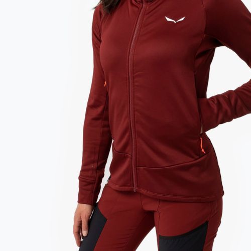 Кофта трекінгова жіноча Salewa Puez Polarlite Hooded червона 00-0000028522