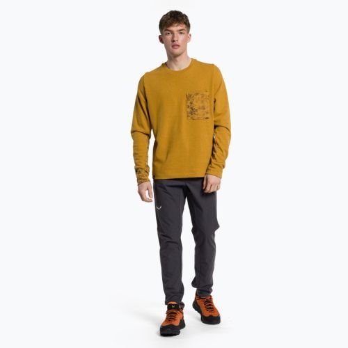 Кофта трекінгова чоловіча Salewa Lavaredo Hemp Pullover коричнева 00-0000028547